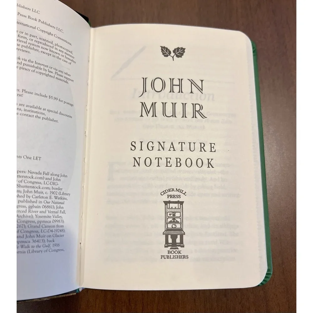 New The John Muir Signature Notebook: An Inspiring Notebook for Curious Minds‎